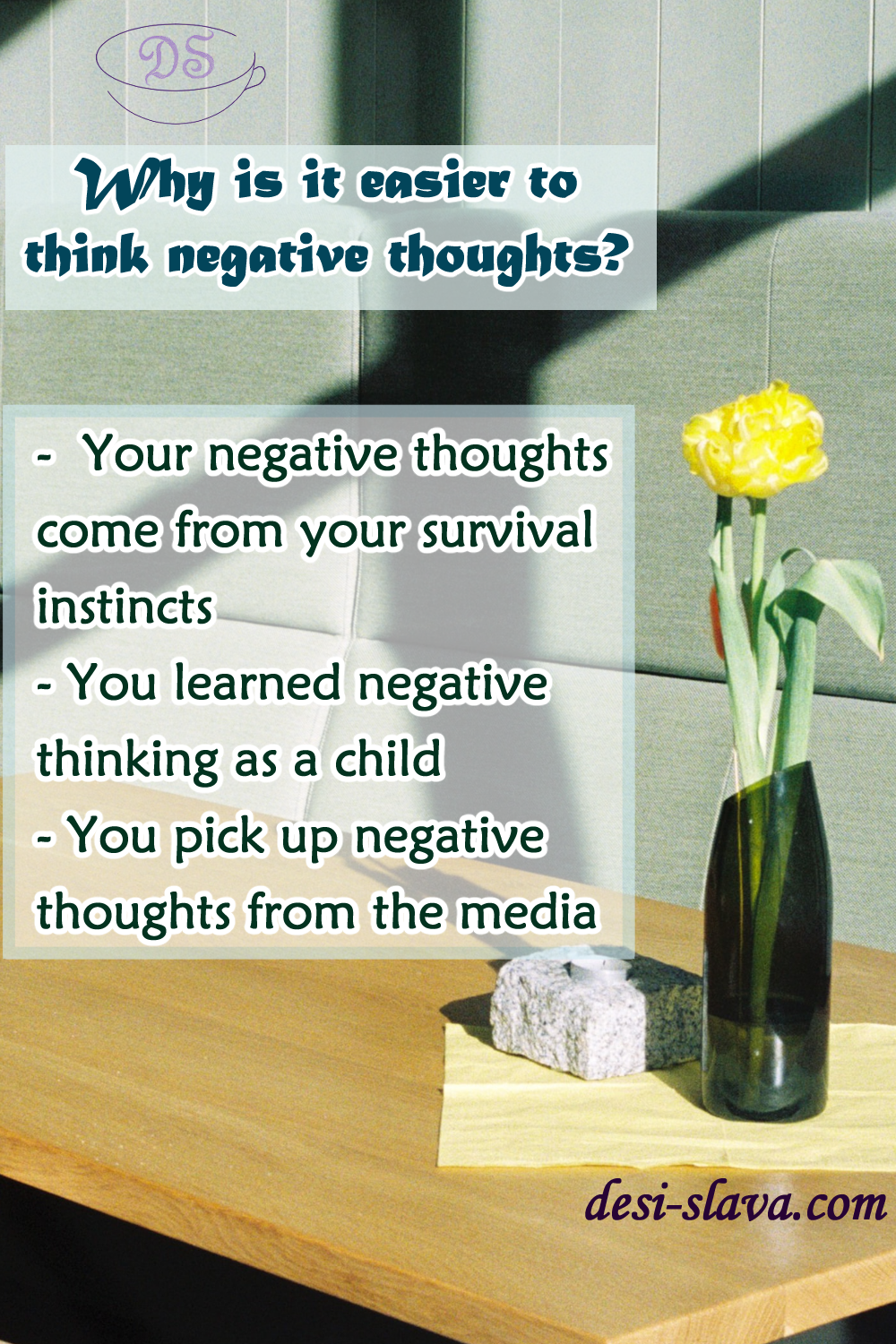 Why Is It Easier to Think Negative Thoughts?